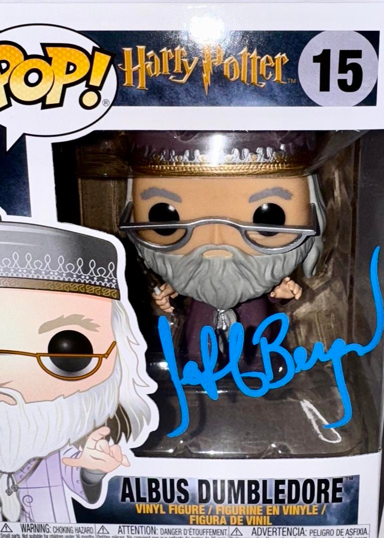 Jeff Bergman Signed Funko Pop #15 "Albus Dumbledore" (Harry Potter) - OC Celebrity Marketing